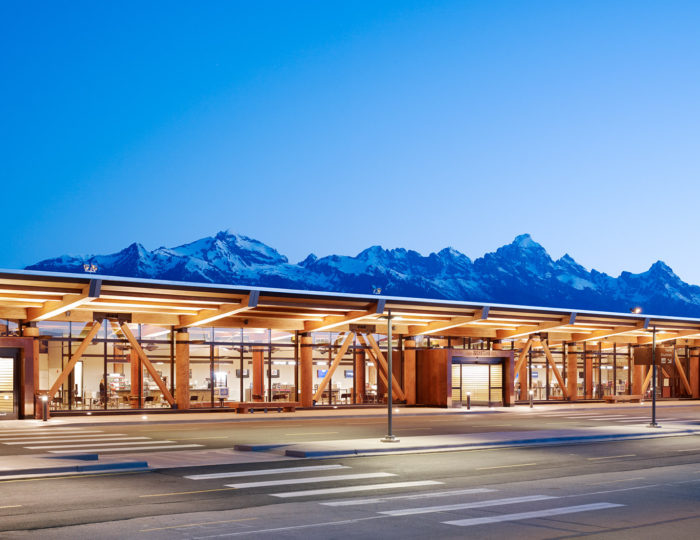 The Jackson Hole Airport offers a unique and magical travel experience.  