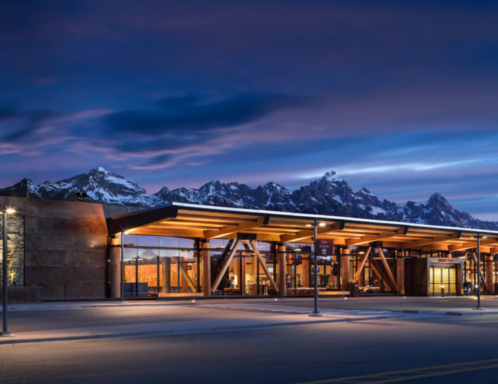 The Jackson Hole Airport offers a unique and magical travel experience.  