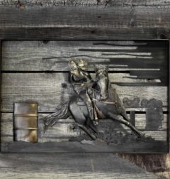 Barrel Racer Metal Art by Terry Chambers