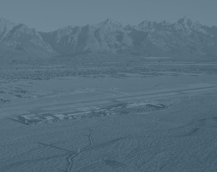 Aerial view_overcast Jackson Hole Airport