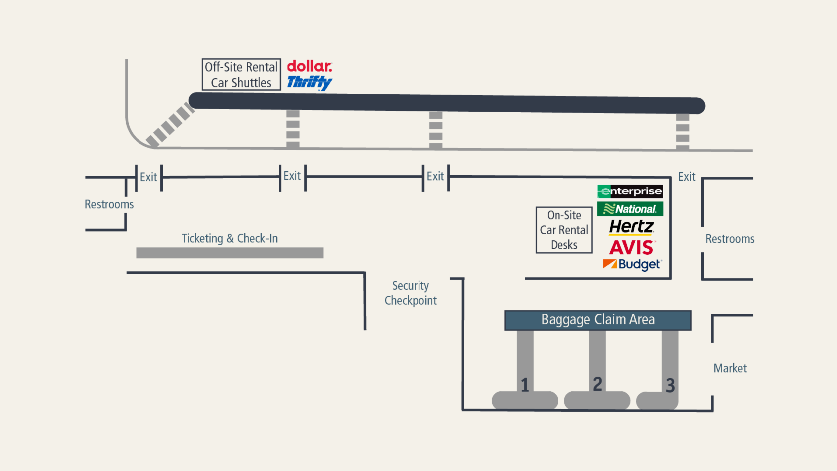 Rental Cars Jackson Hole Airport - Wayfinding Map Rental Cars V12 3 24 3 1680x945